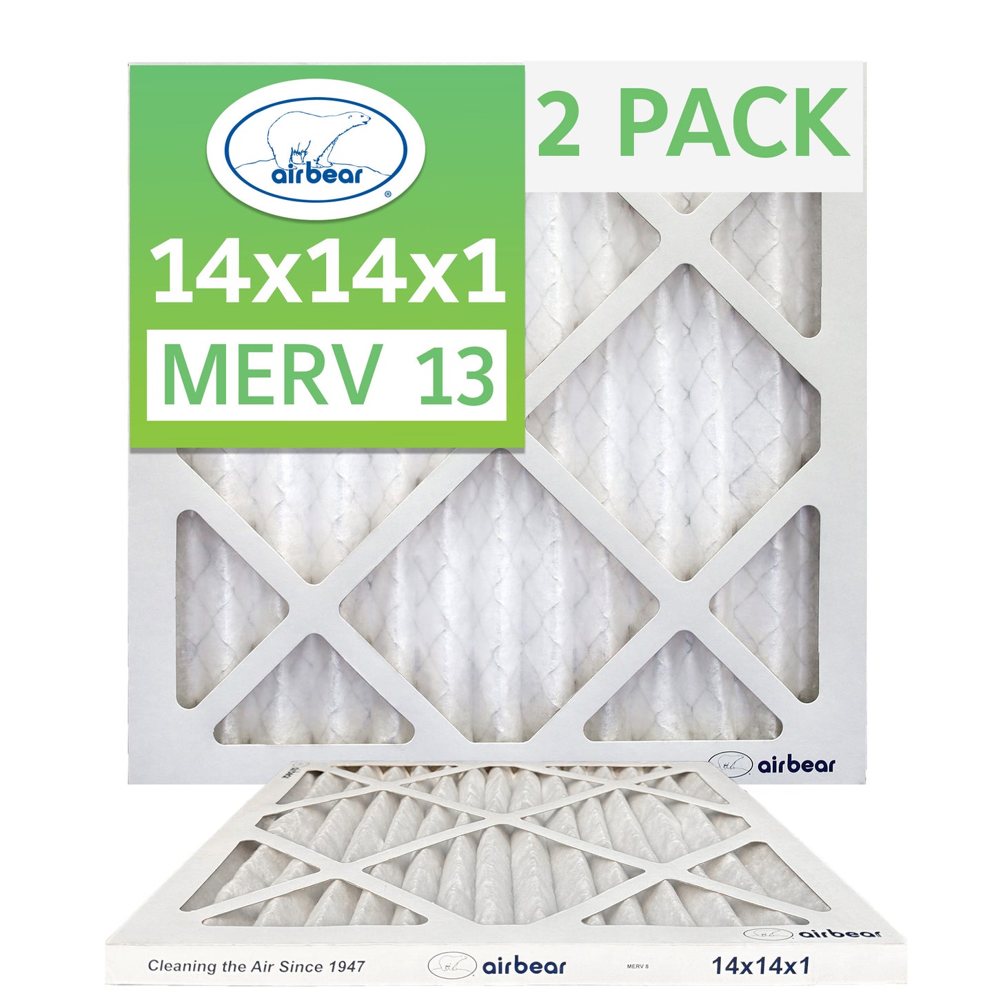 Air Bear 14x14x1 Pleated Air Filter