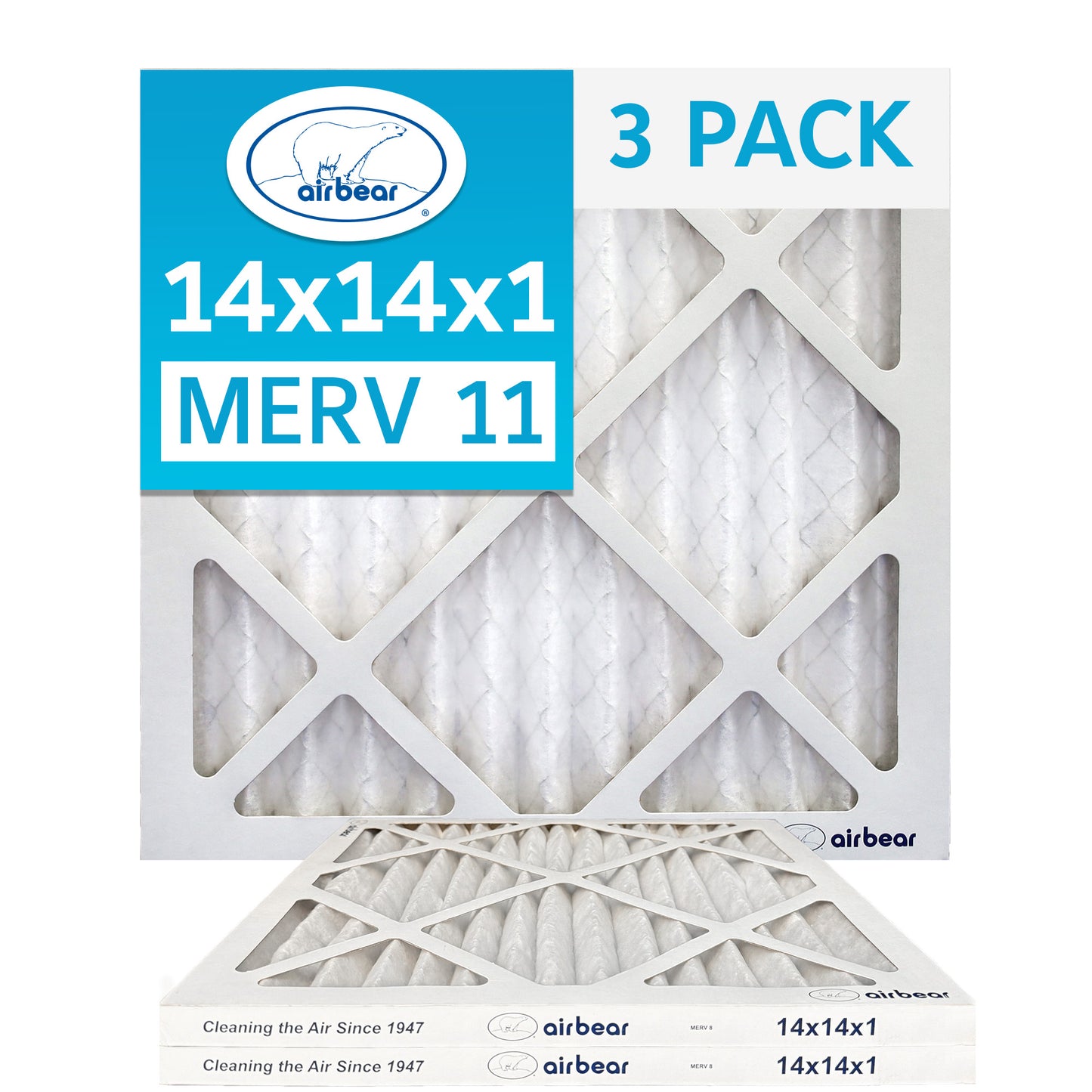 Air Bear 14x14x1 Pleated Air Filter