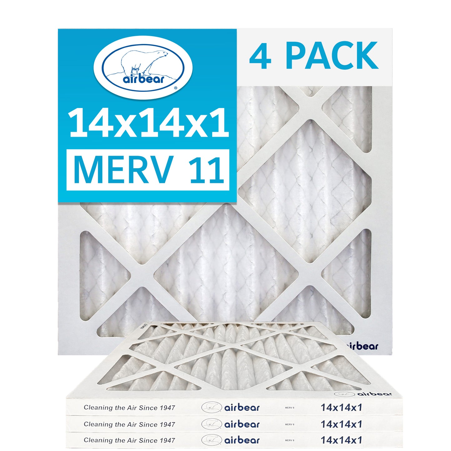 Air Bear 14x14x1 Pleated Air Filter