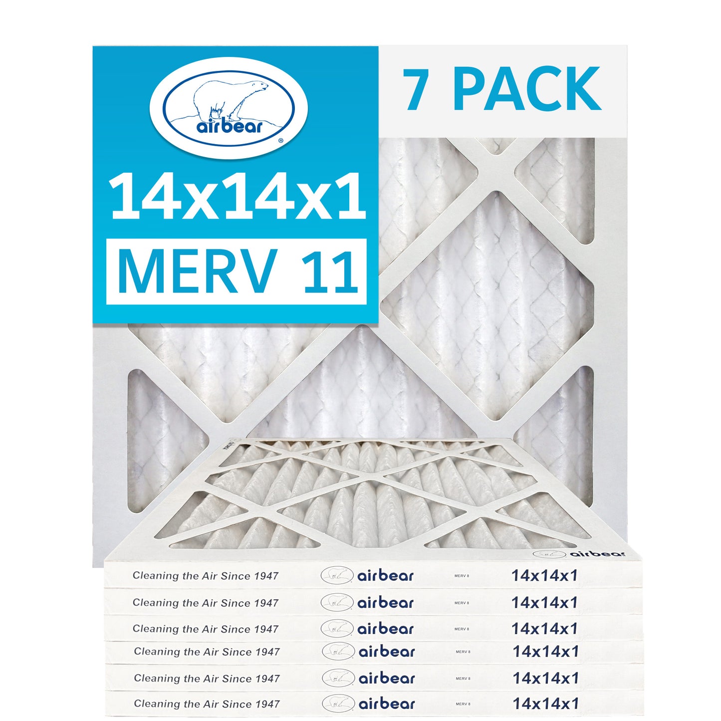 Air Bear 14x14x1 Pleated Air Filter