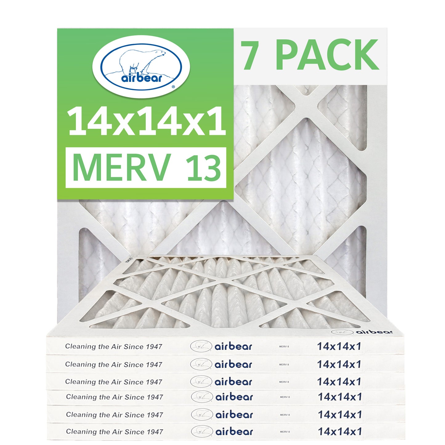 Air Bear 14x14x1 Pleated Air Filter