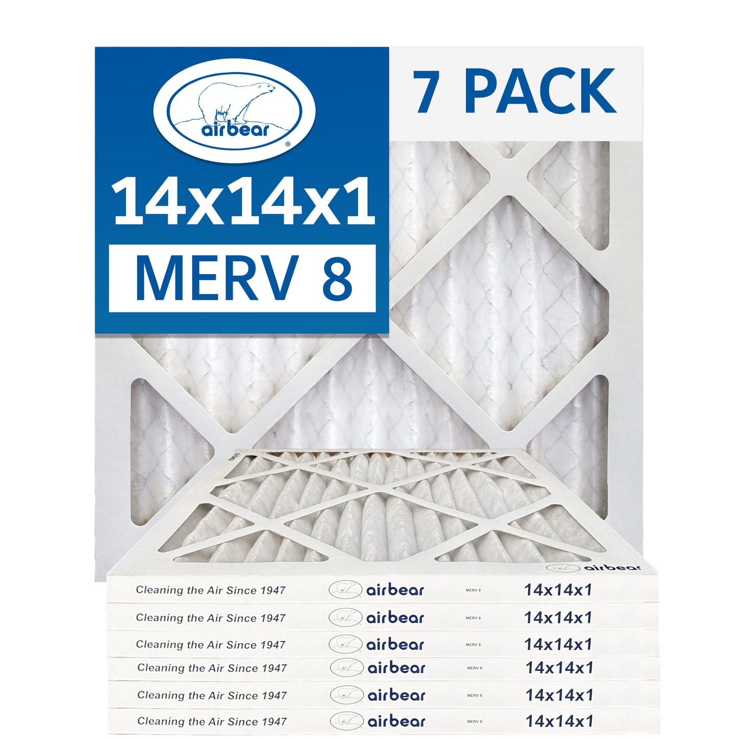Air Bear 14x14x1 Pleated Air Filter