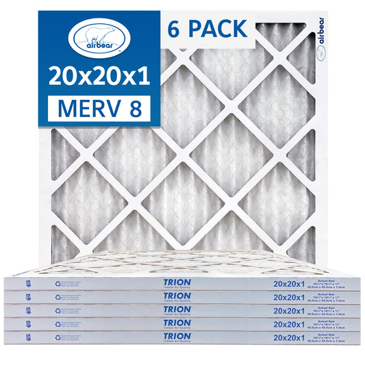20x20x1 Air Bear Air Filter 6Pack MERV8