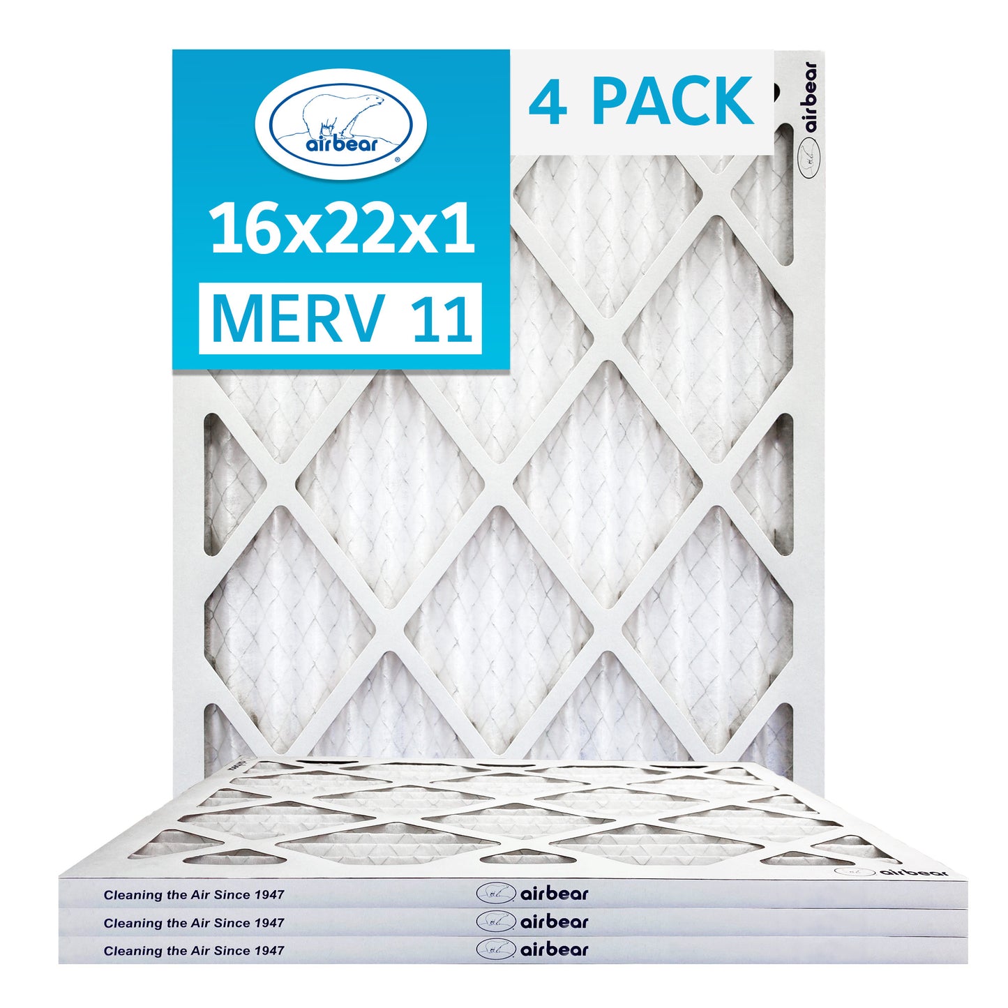 Air Bear 16x22x1 Pleated Air Filter