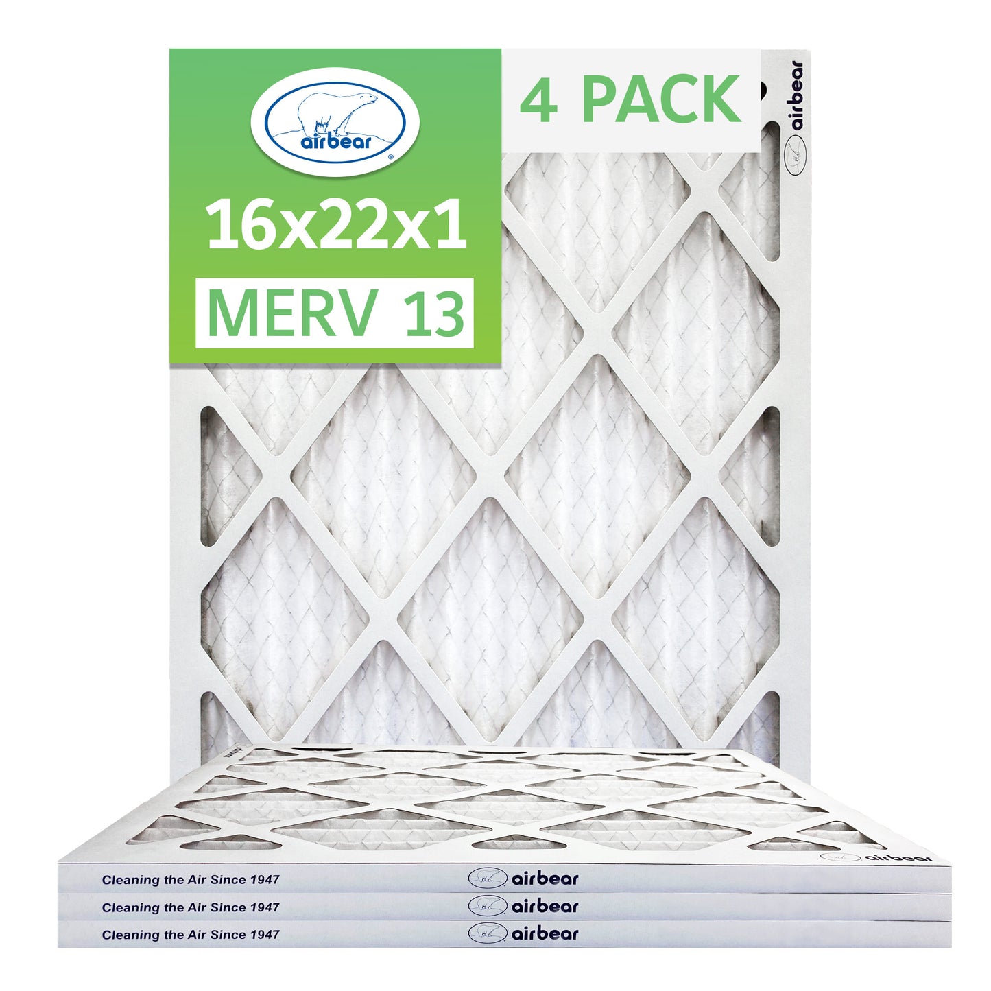 Air Bear 16x22x1 Pleated Air Filter