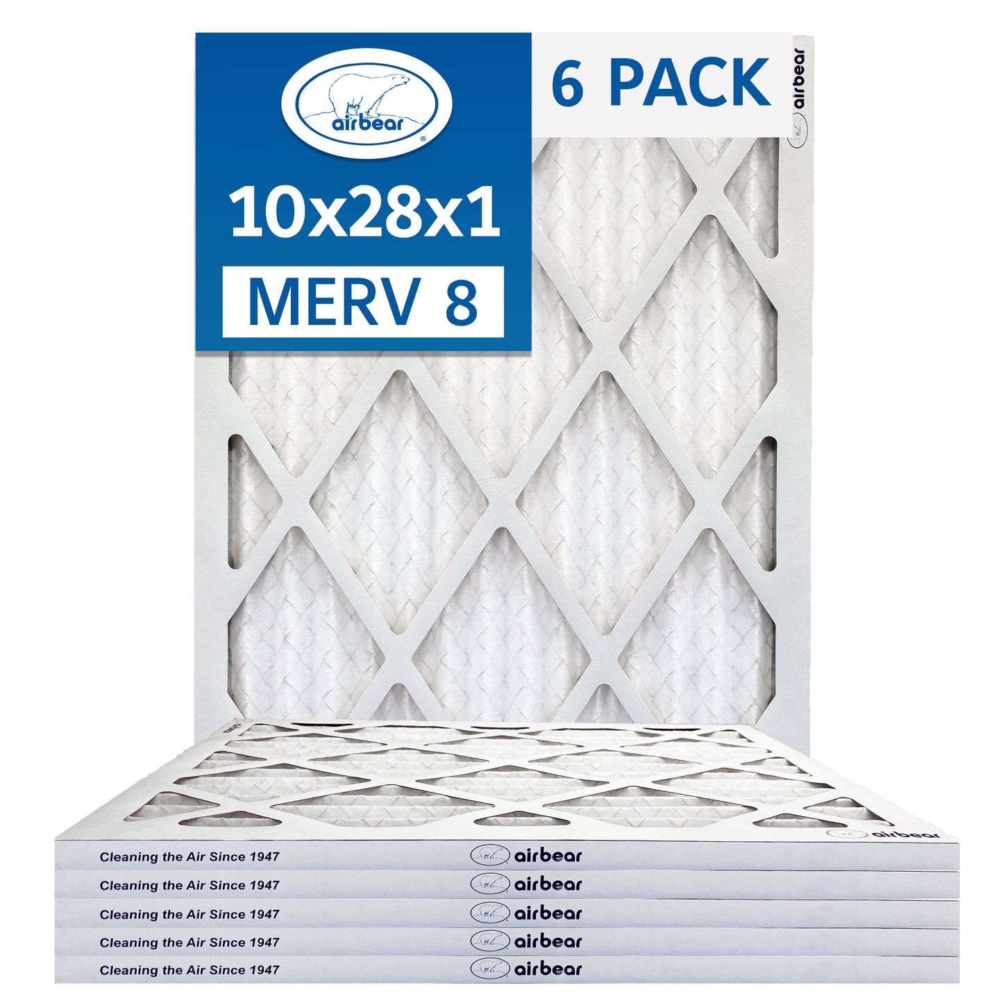 Air Bear 10x28x1 Pleated Air Filter