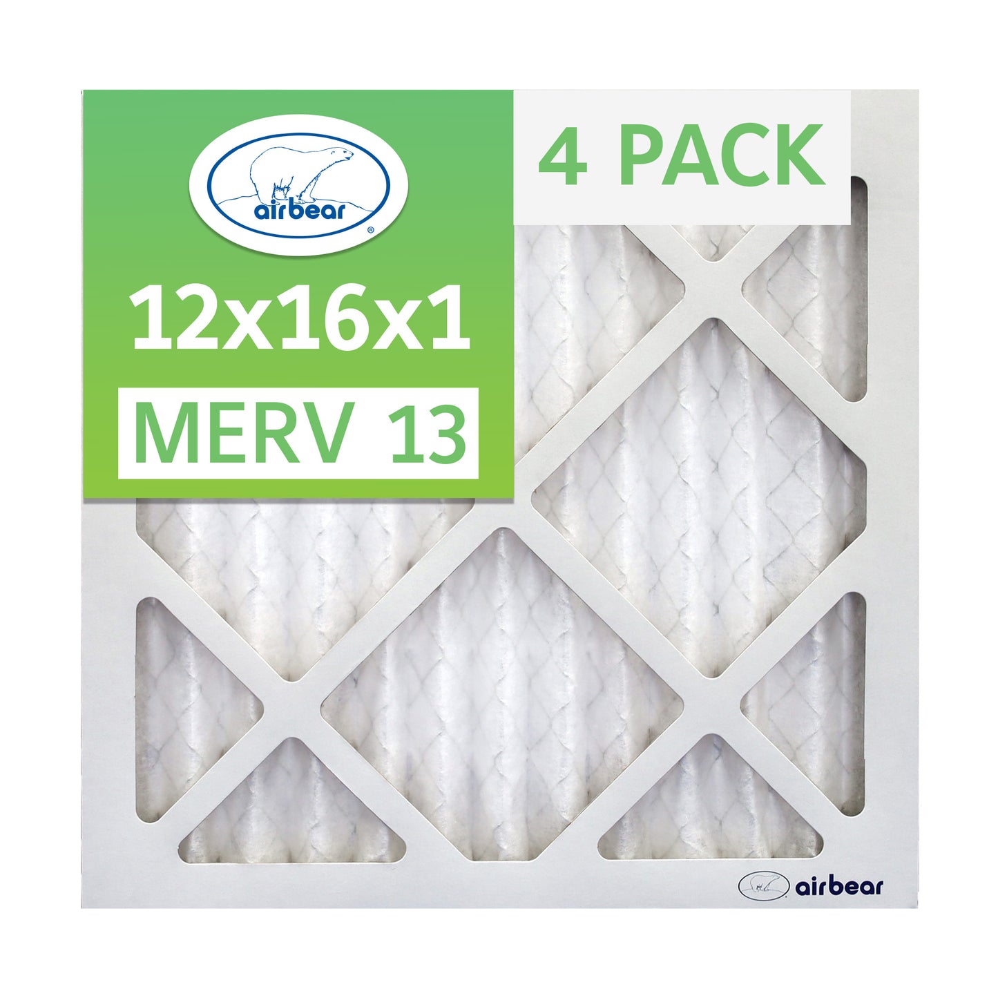 Air Bear 12x16x1 Pleated Air Filter