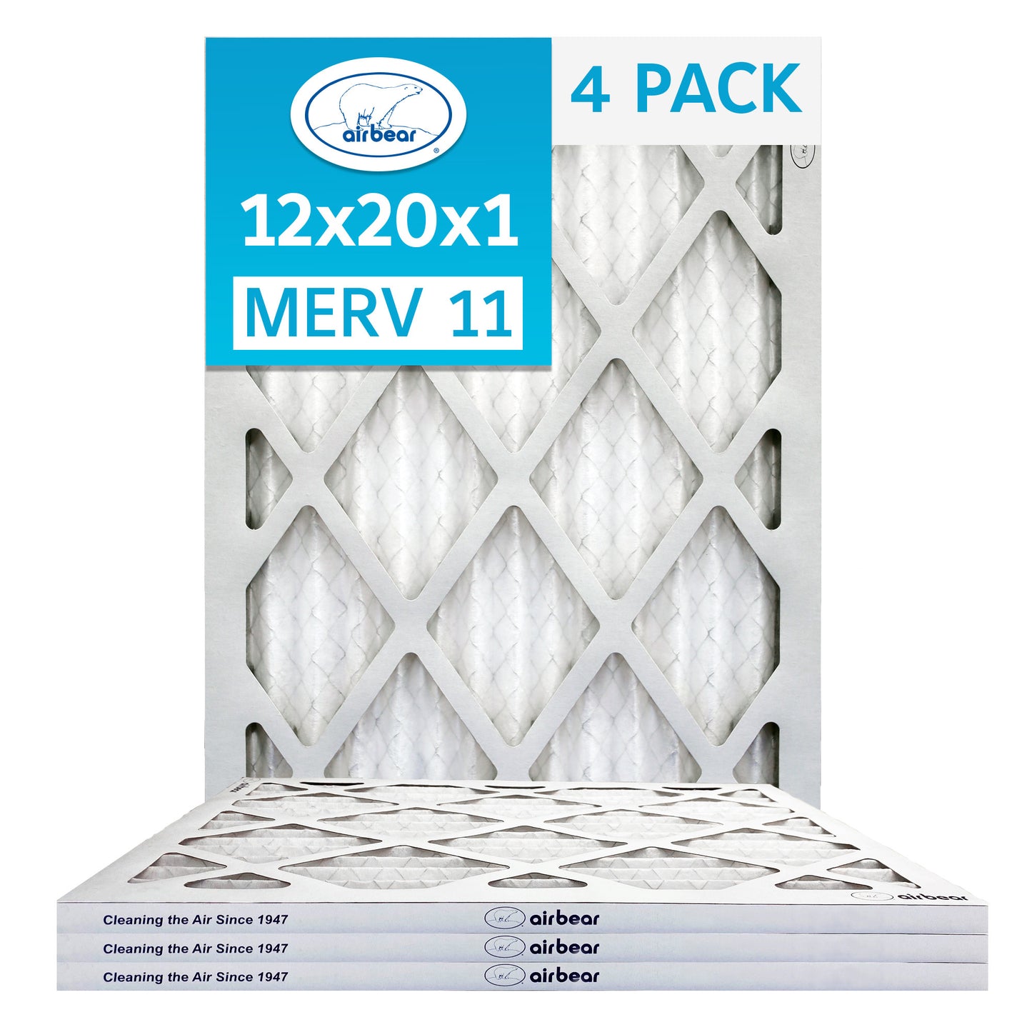 Air Bear 12x20x1 Pleated Air Filter