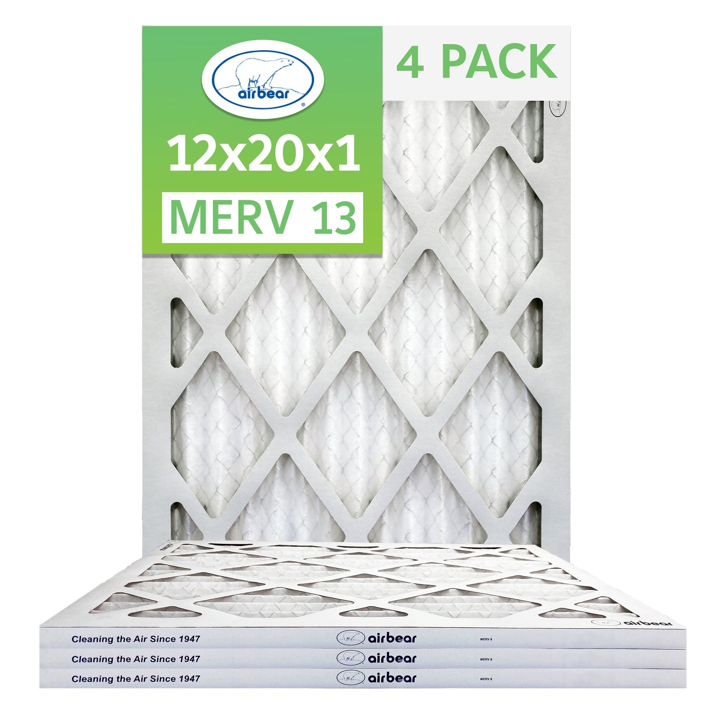 Air Bear 12x20x1 Pleated Air Filter