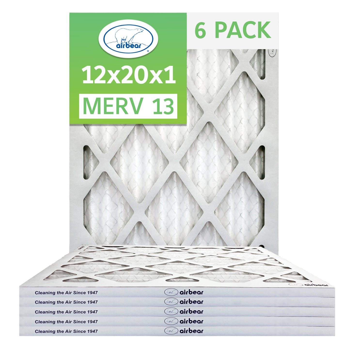 Air Bear 12x20x1 Pleated Air Filter