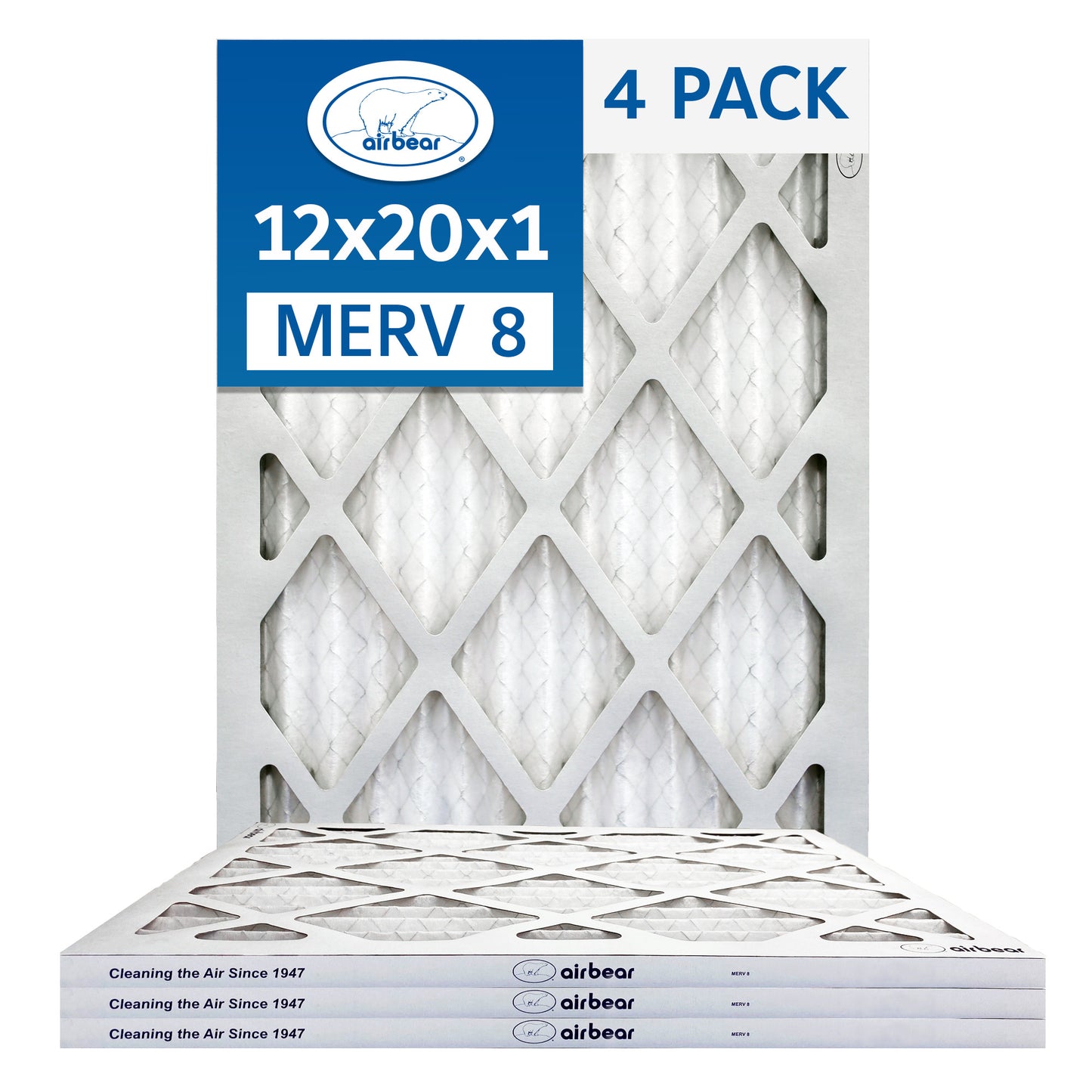 Air Bear 12x20x1 Pleated Air Filter