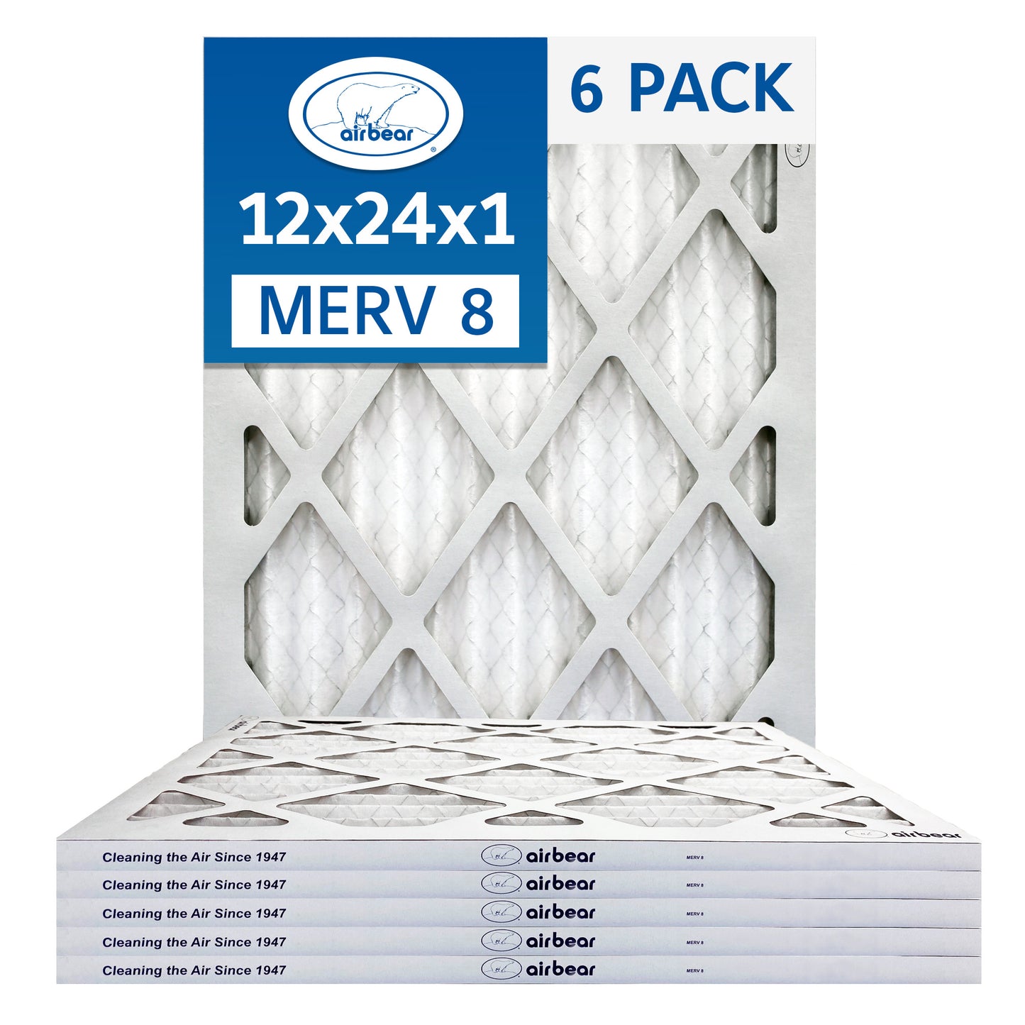 Air Bear 12x24x1 Pleated Air Filter