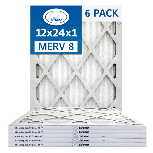 Air Bear 12x24x1 Pleated Air Filter