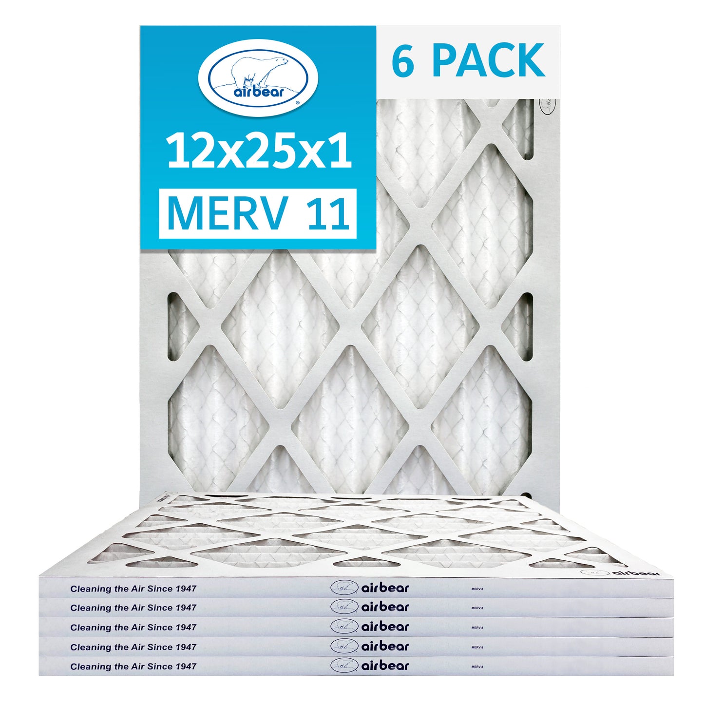 Air Bear 12x25x1 Pleated Air Filter