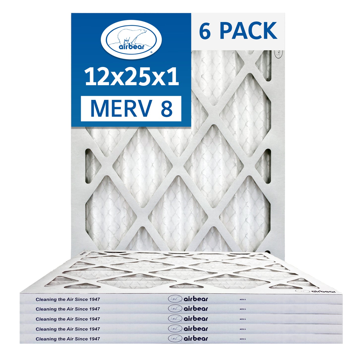 Air Bear 12x25x1 Pleated Air Filter