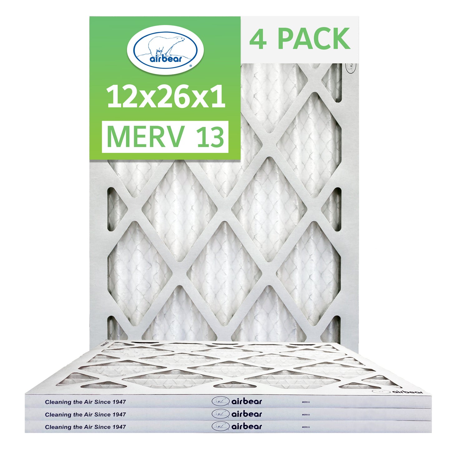 Air Bear 12x26x1 Pleated Air Filter