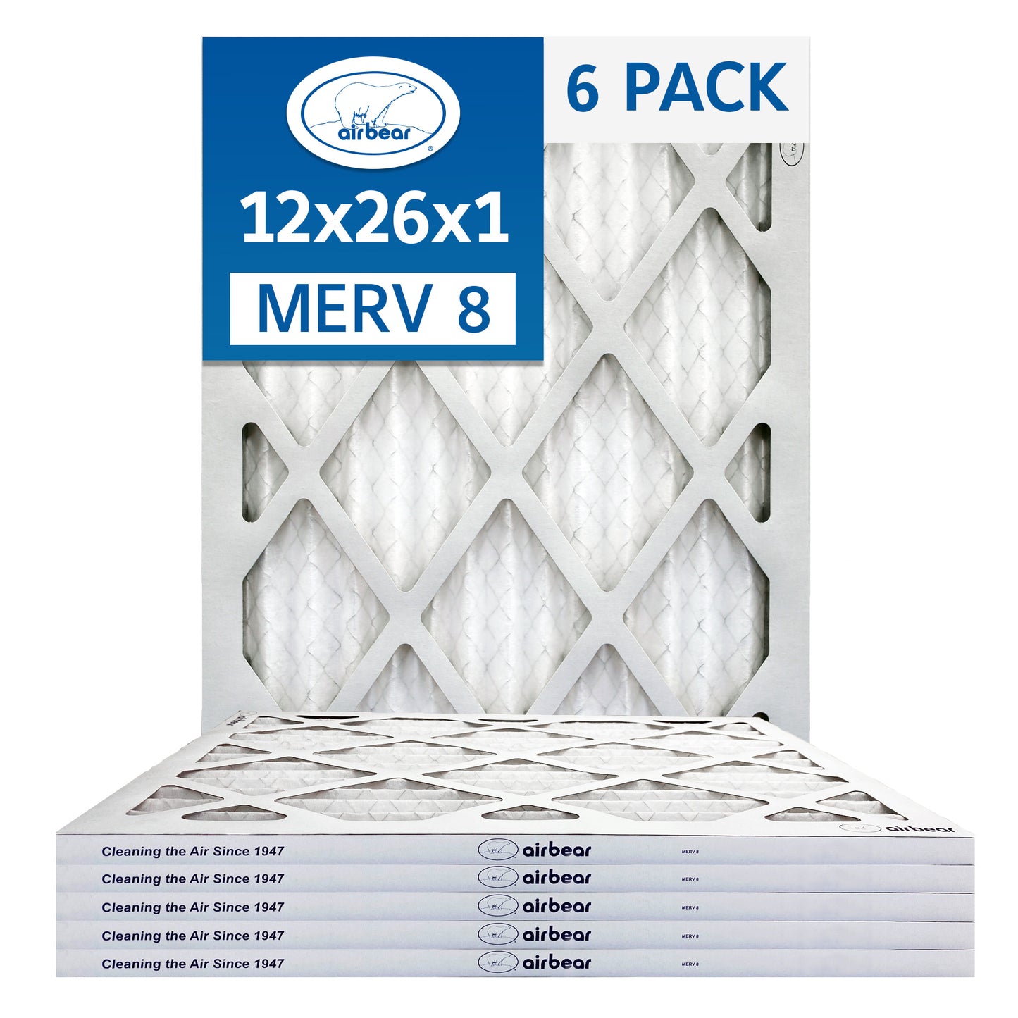 Air Bear 12x26x1 Pleated Air Filter