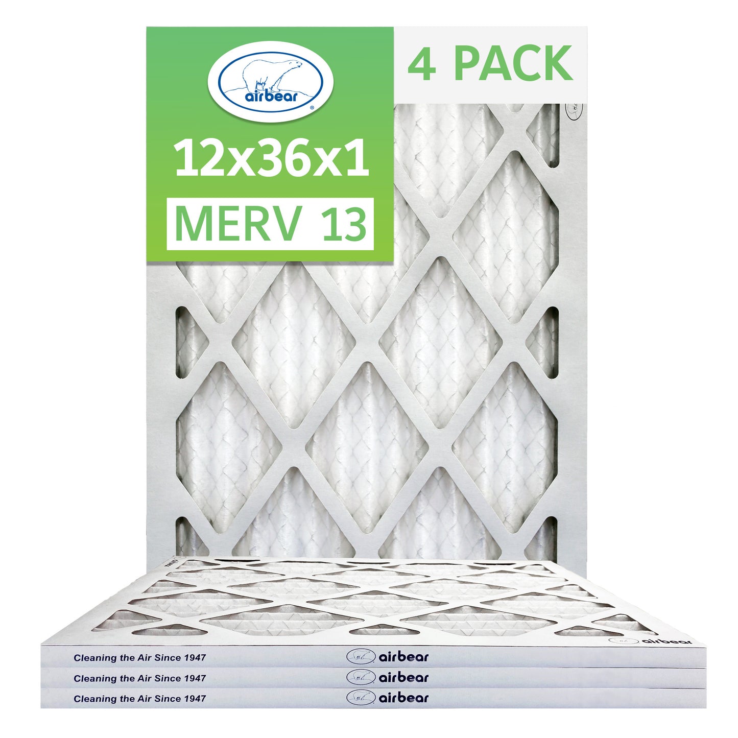 Air Bear 12x36x1 Pleated Air Filter