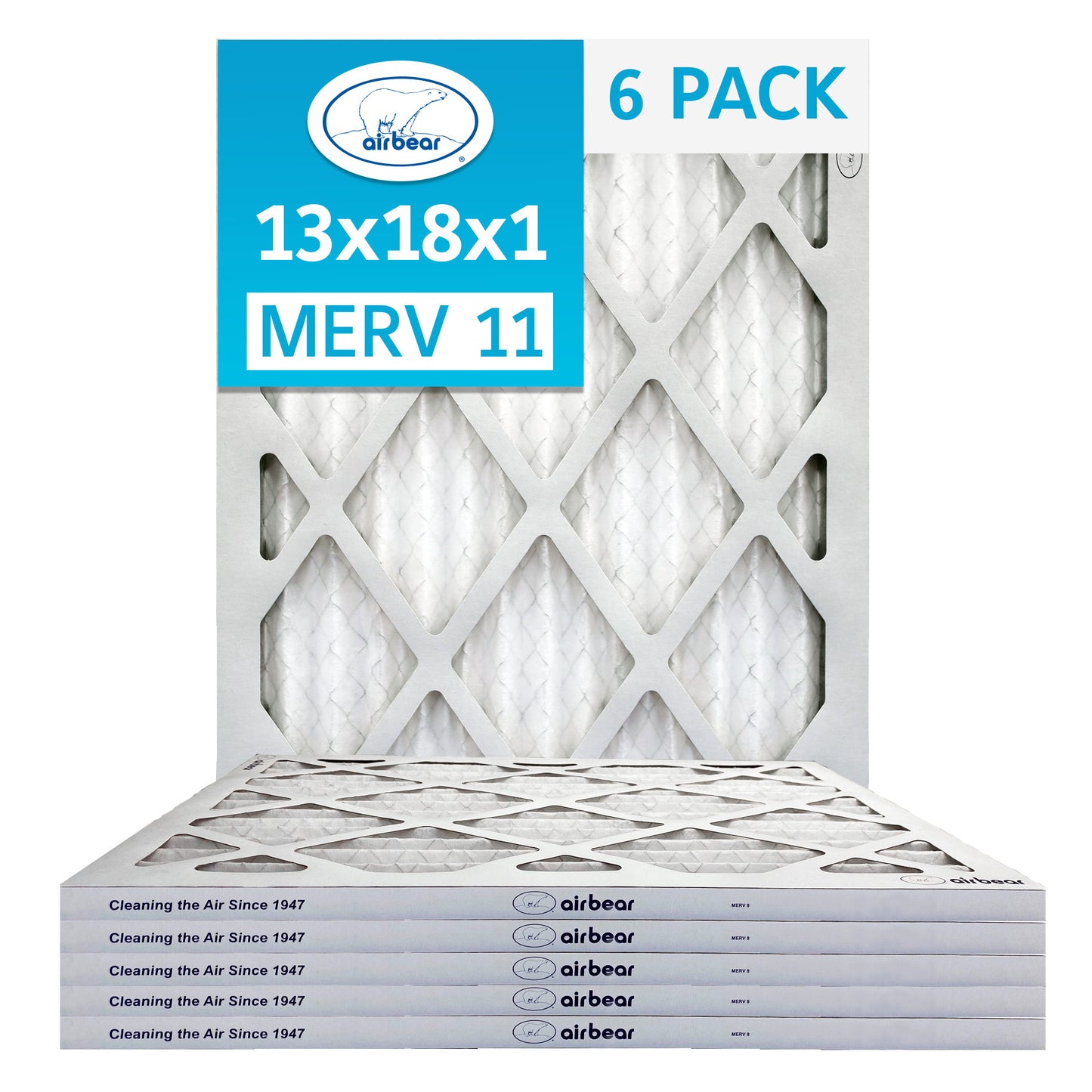 Air Bear 13x18x1 Pleated Air Filter