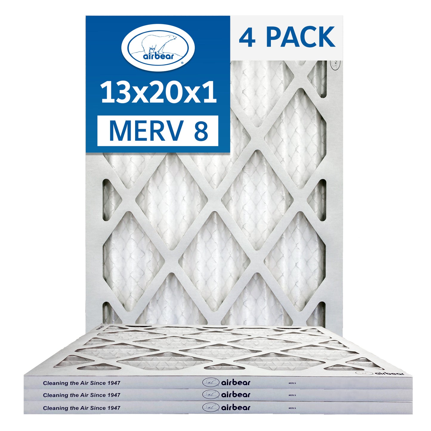 Air Bear 13x20x1 Pleated Air Filter