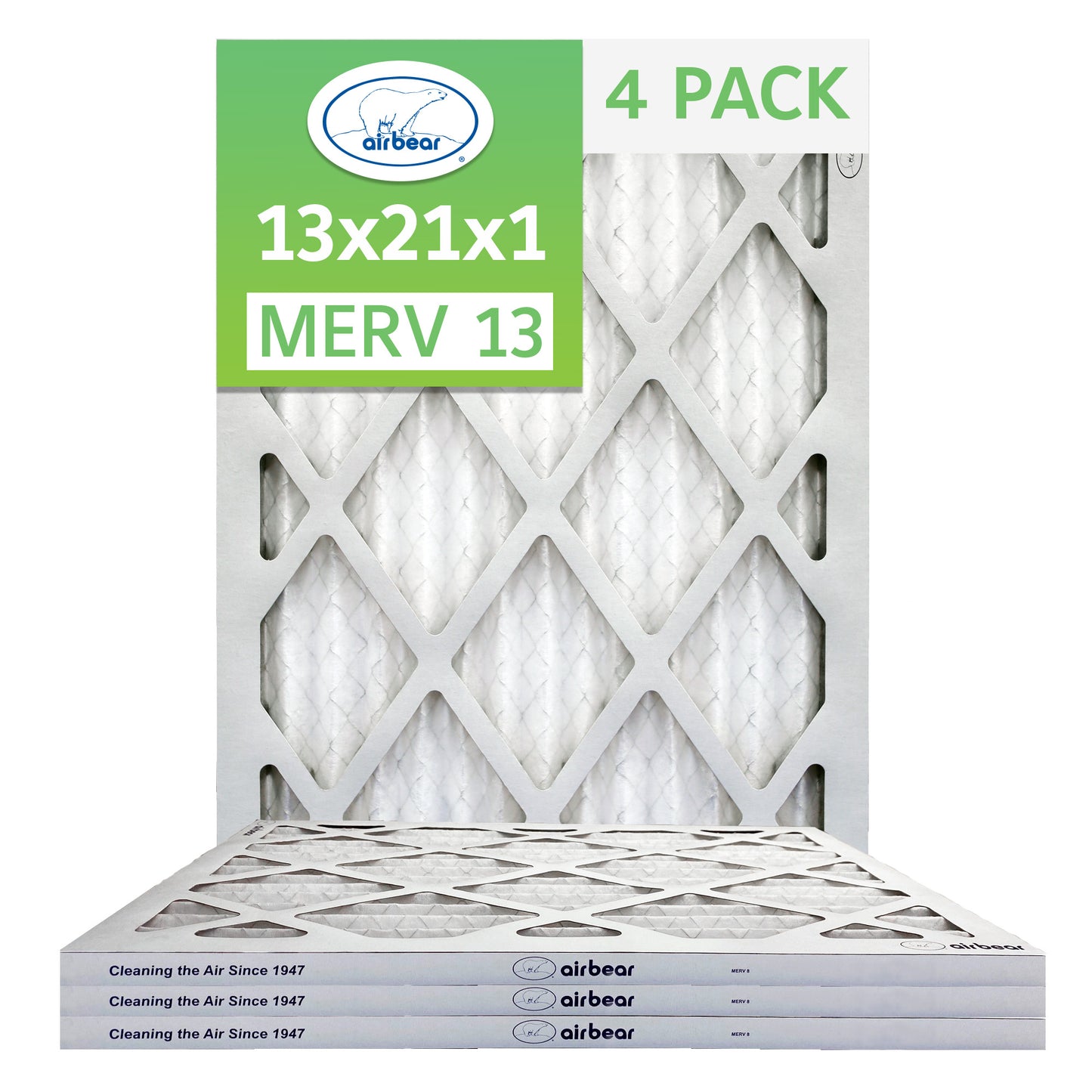 Air Bear 13x21x1 Pleated Air Filter