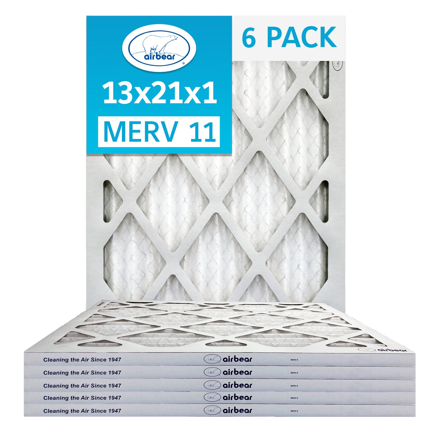 Air Bear 13x21x1 Pleated Air Filter