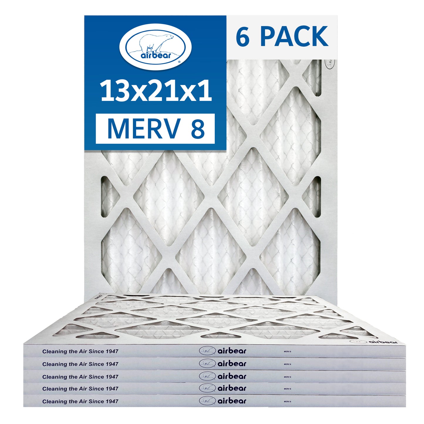 Air Bear 13x21x1 Pleated Air Filter