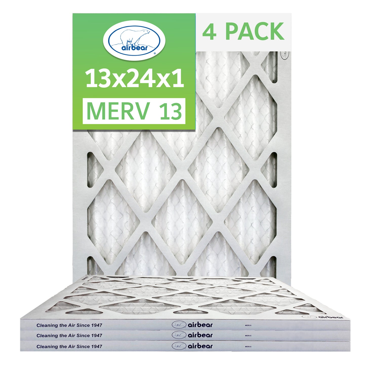 Air Bear 13x24x1 Pleated Air Filter