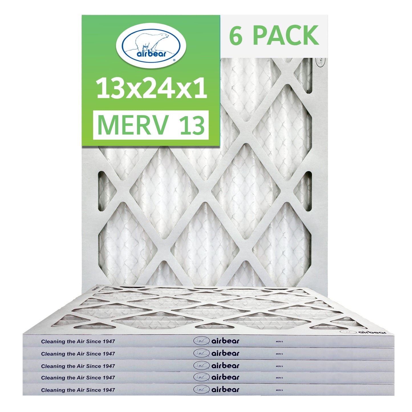 Air Bear 13x24x1 Pleated Air Filter