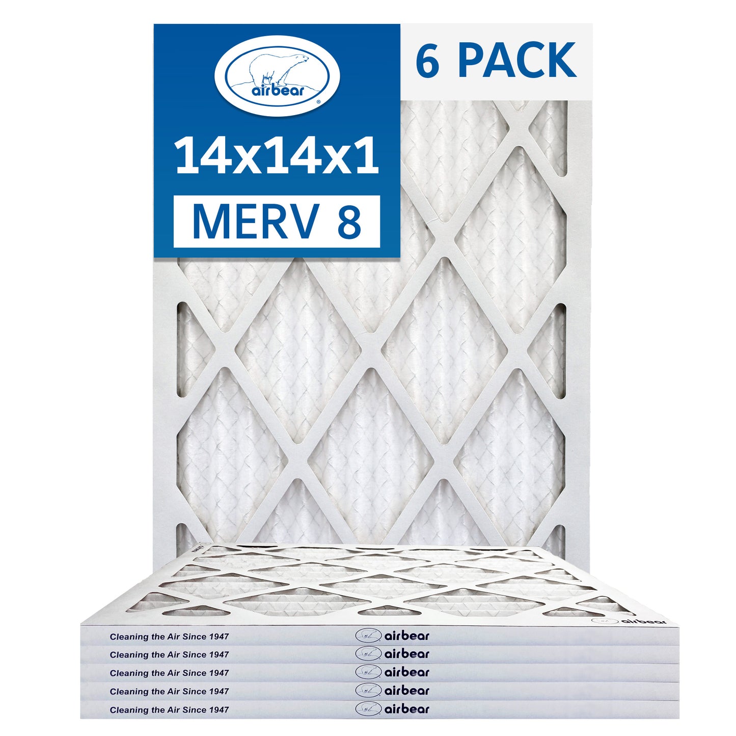 Air Bear 14x14x1 Pleated Air Filter