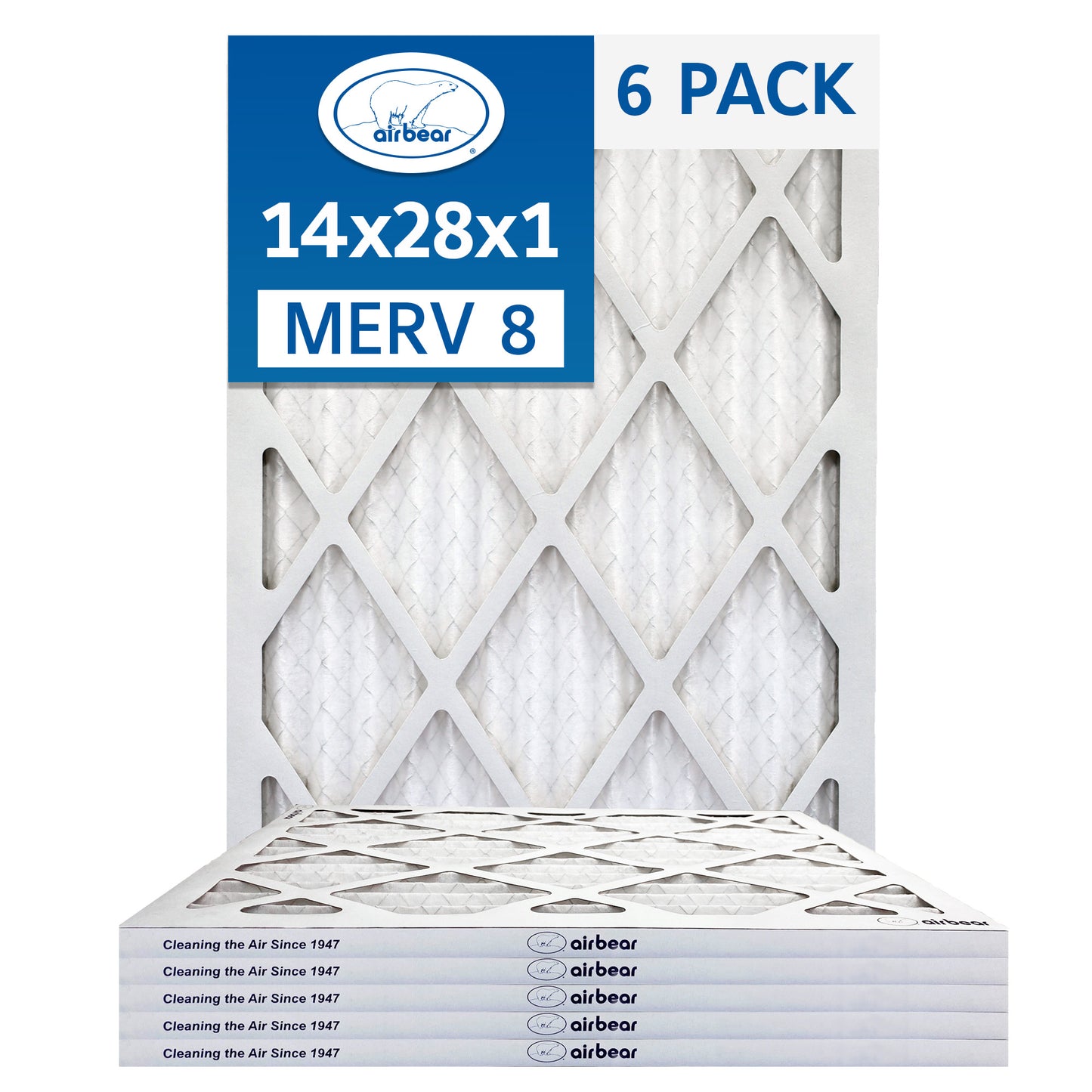 Air Bear 14x28x1 Pleated Air Filter