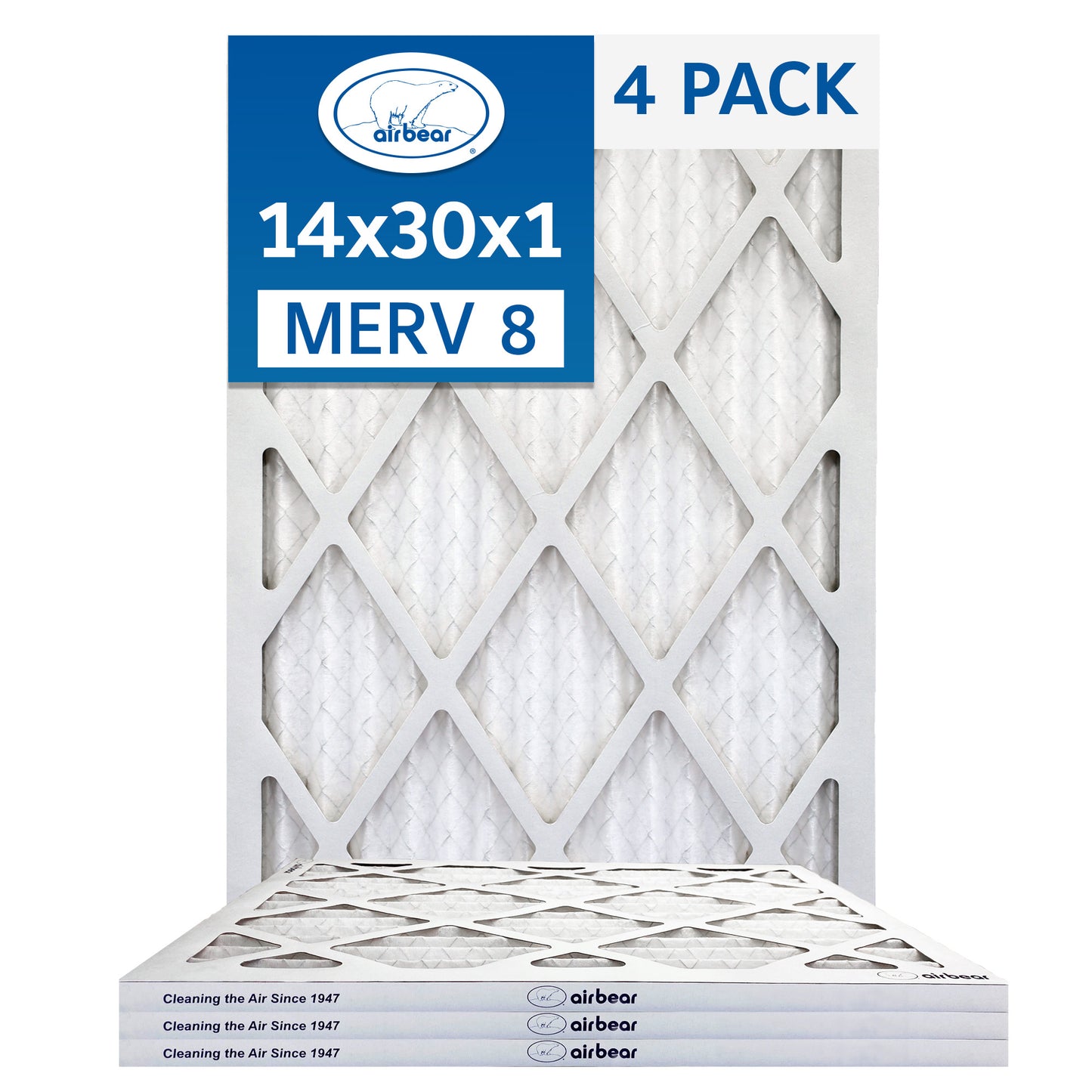 Air Bear 14x30x1 Pleated Air Filter