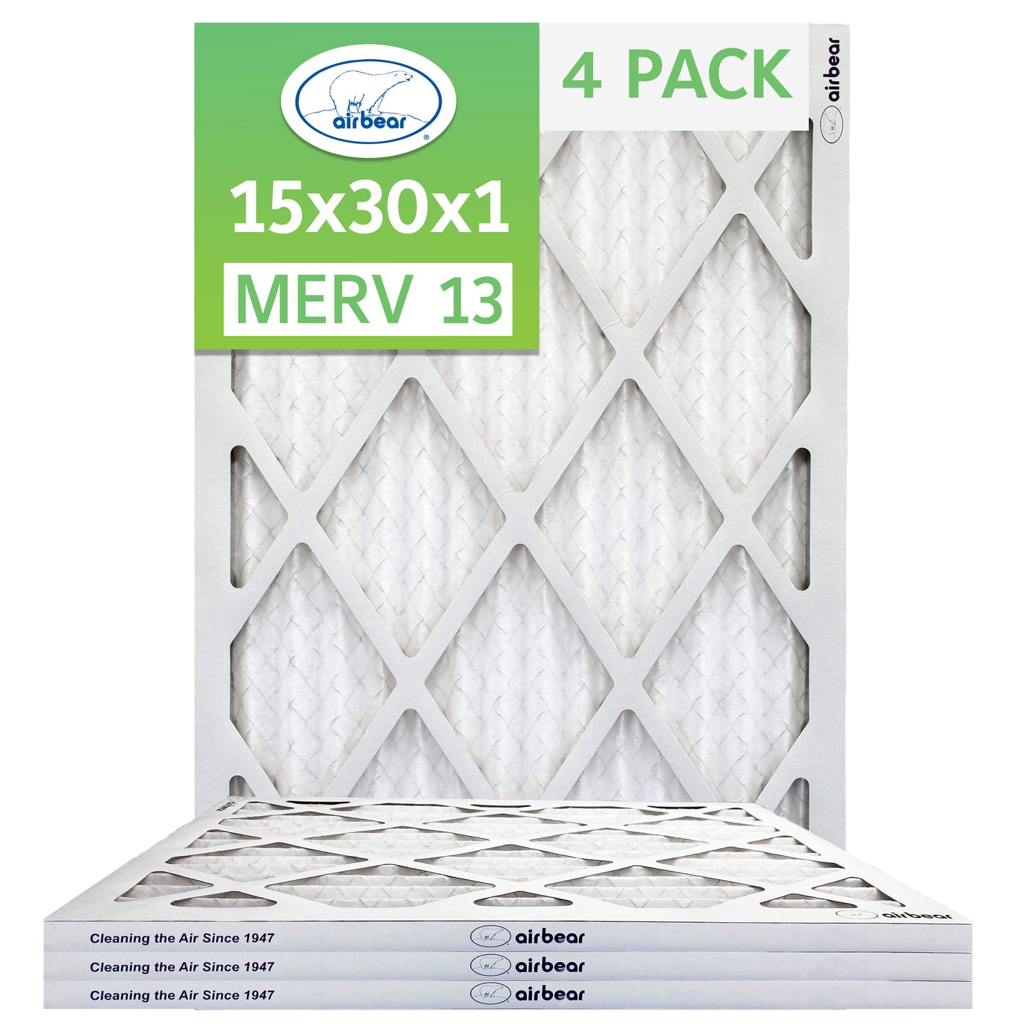 Air Bear 15x30x1 Pleated Air Filter