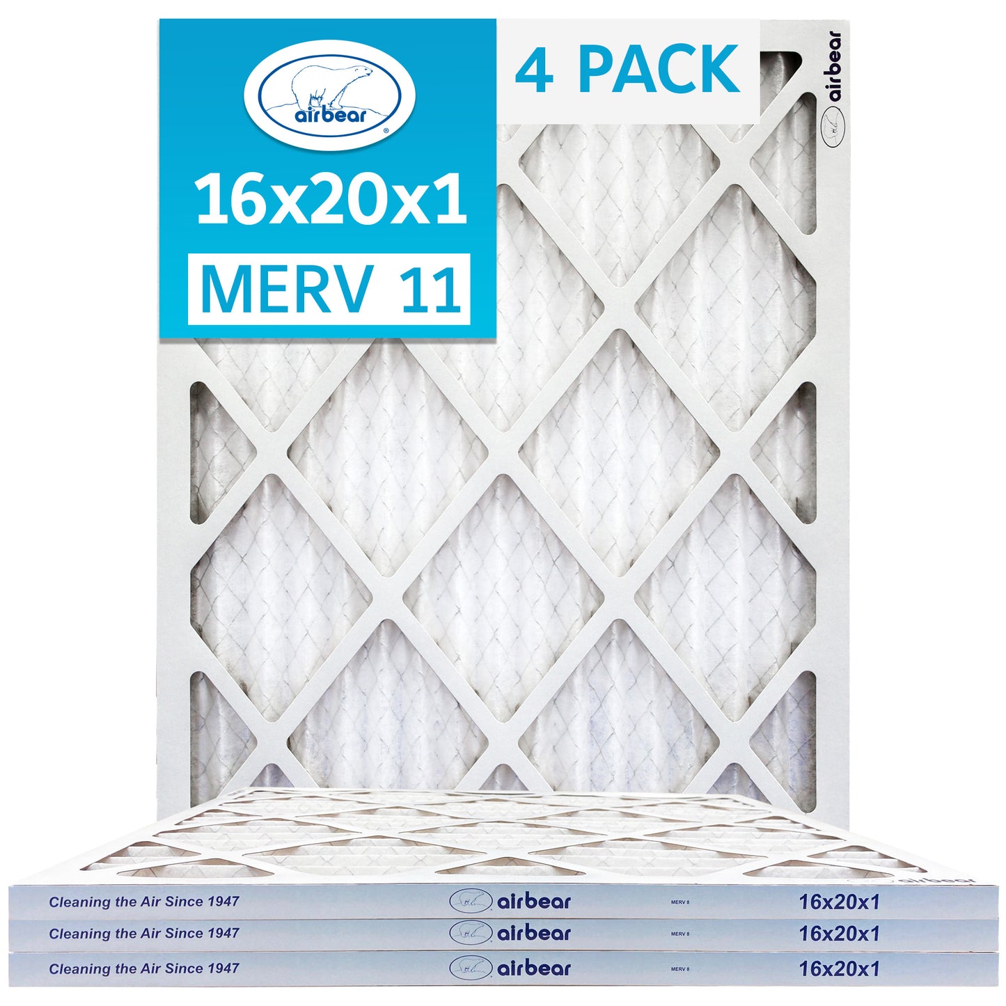 air filter 16x20x1 merv 11 4 pack