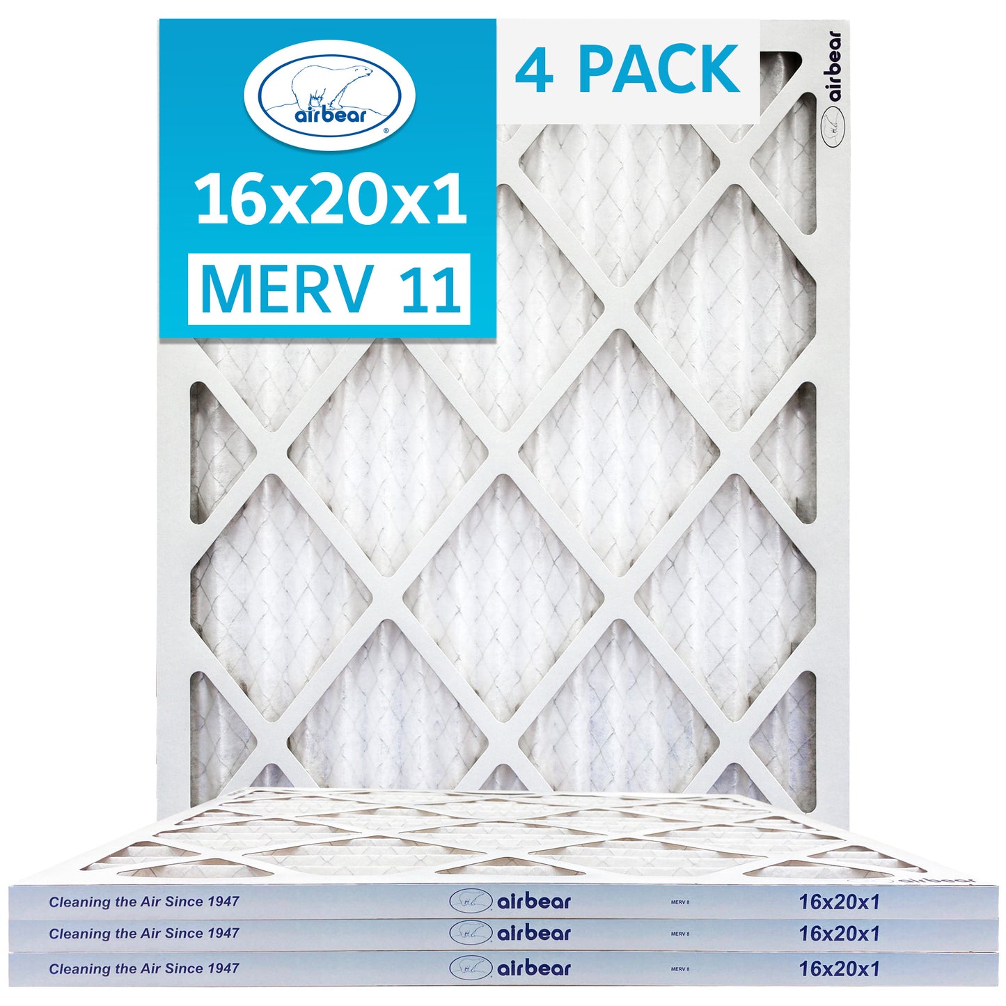 Air Bear 16x20x1 Pleated Air Filter