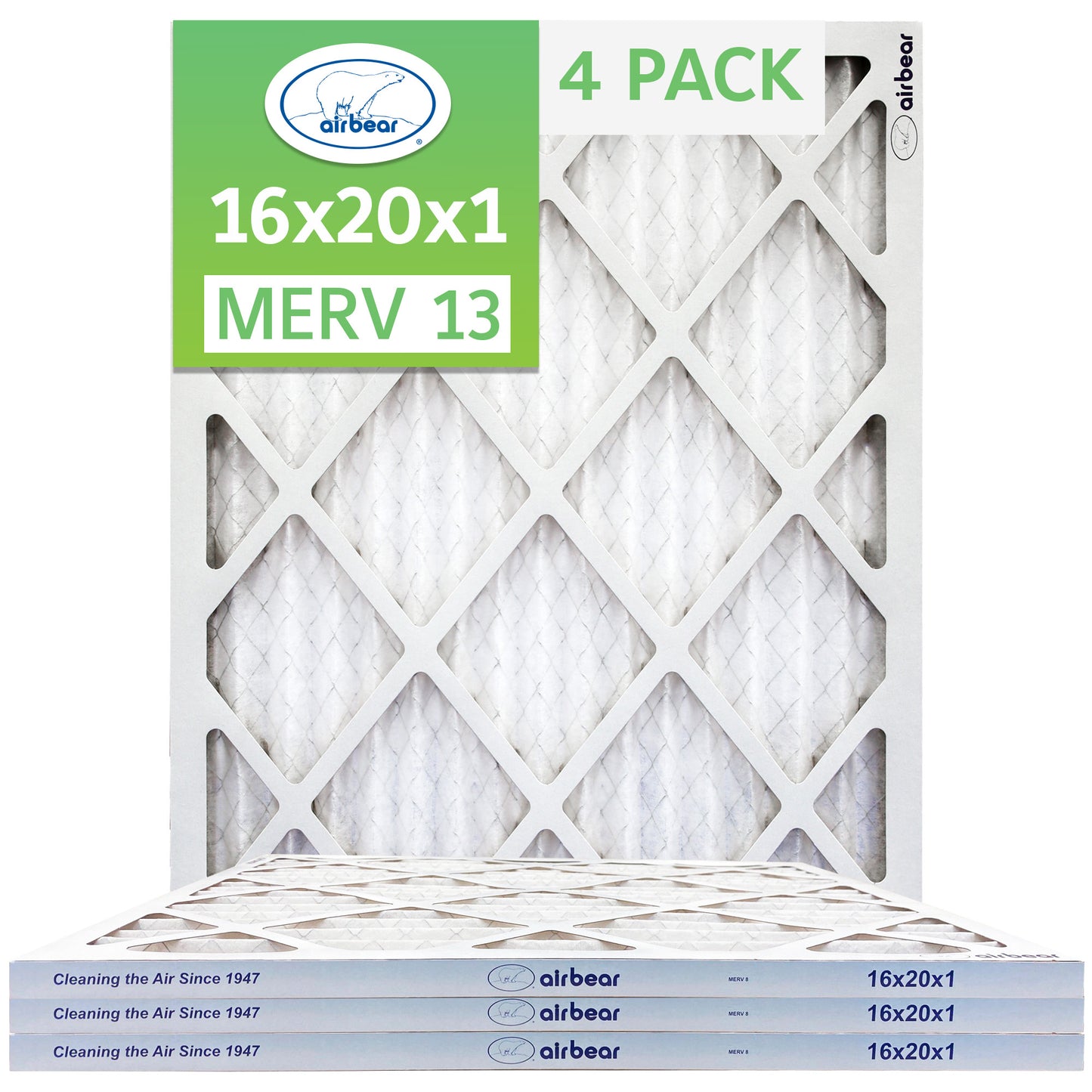 Air Bear 16x20x1 Pleated Air Filter