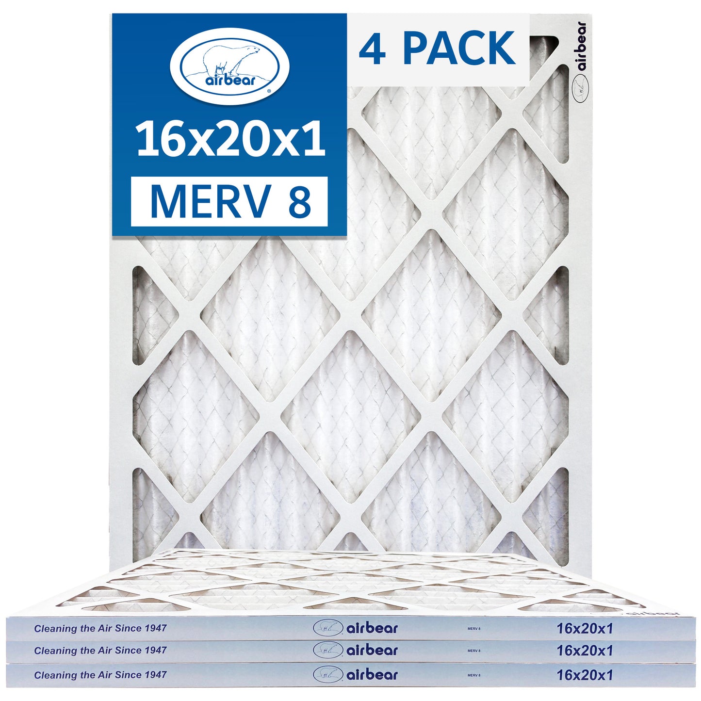 Air Bear 16x20x1 Pleated Air Filter