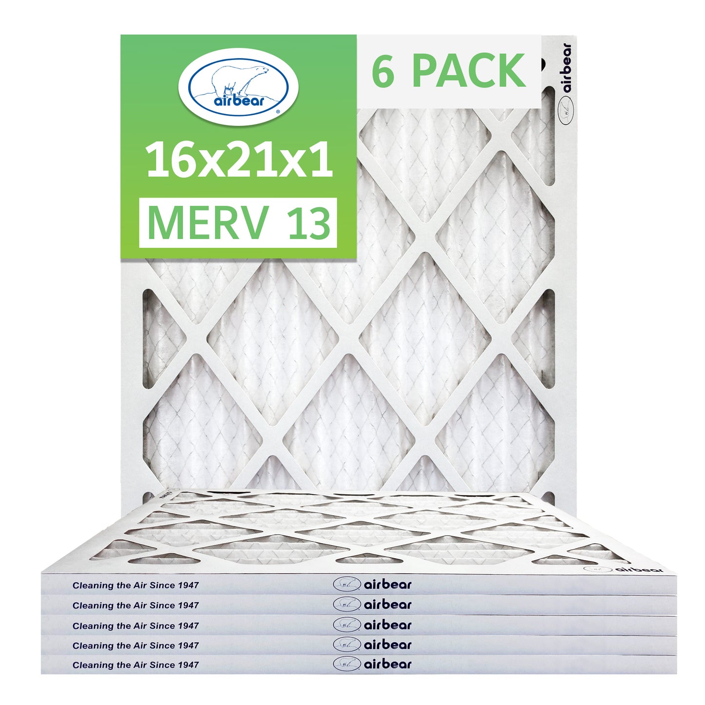 Air Bear 16x21x1 Pleated Air Filter