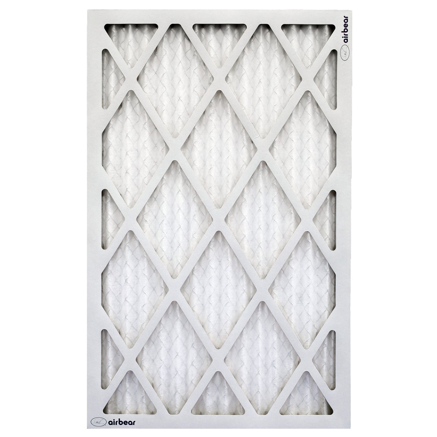 16x25x1 air filter pleated front