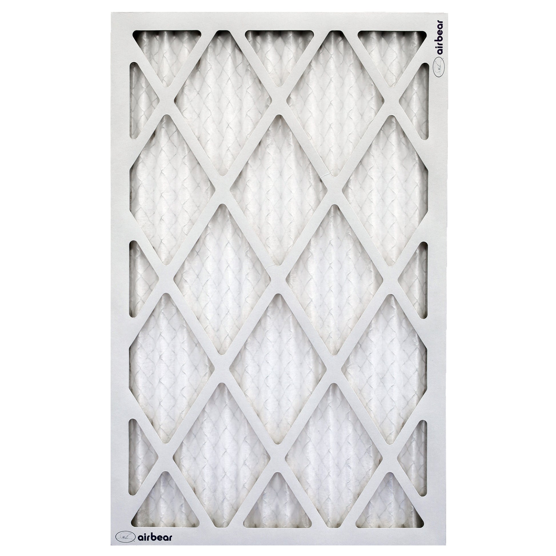 16x25x1 air filter pleated front