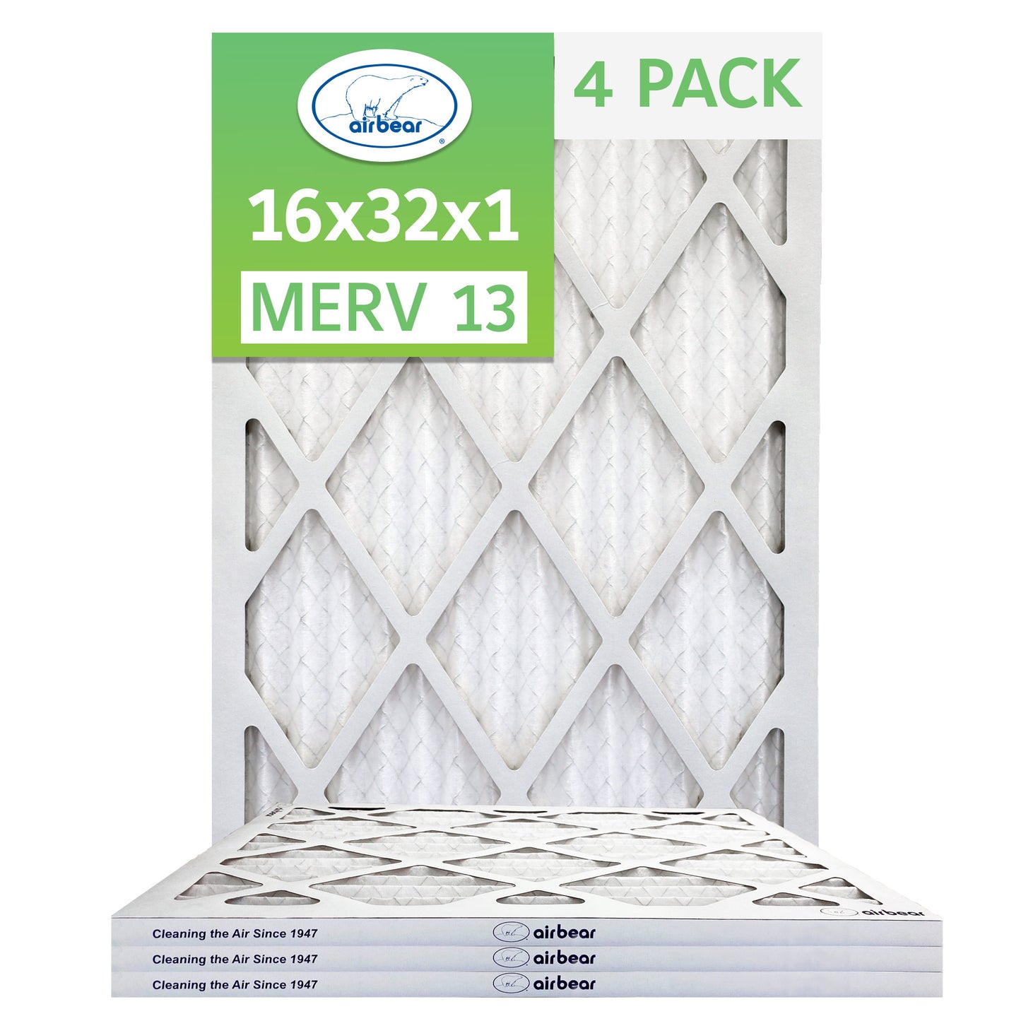 Air Bear 16x32x1 Pleated Air Filter