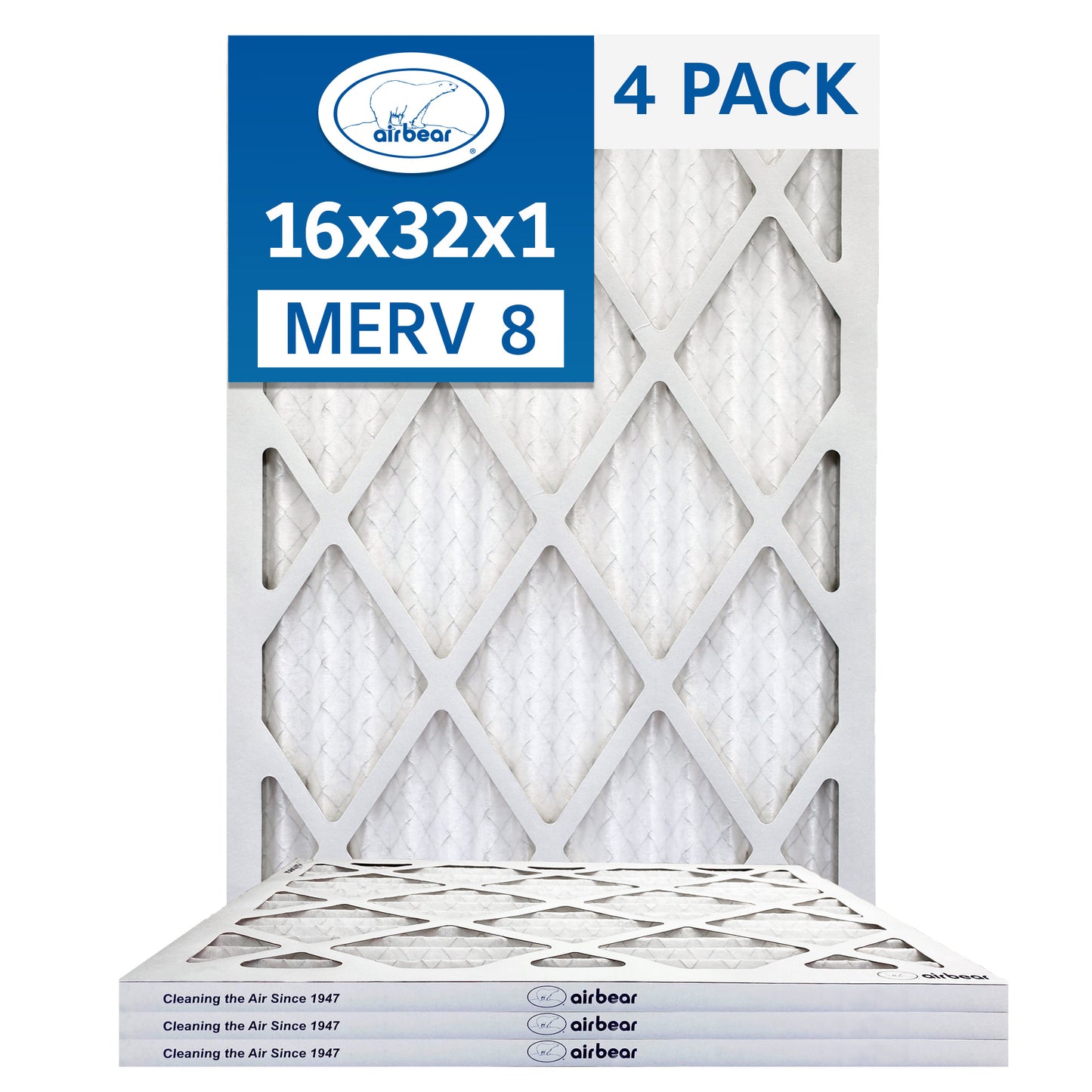 Air Bear 16x32x1 Pleated Air Filter