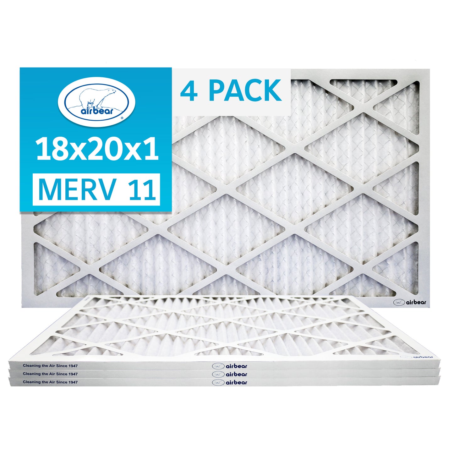 Air Bear 18x20x1 Pleated Air Filter