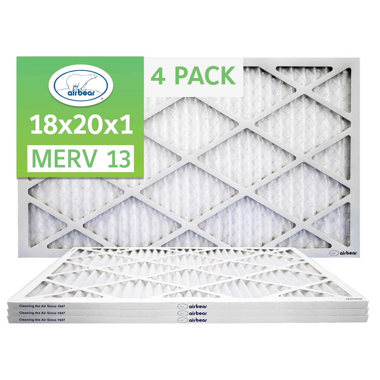 Air Bear 18x20x1 Pleated Air Filter