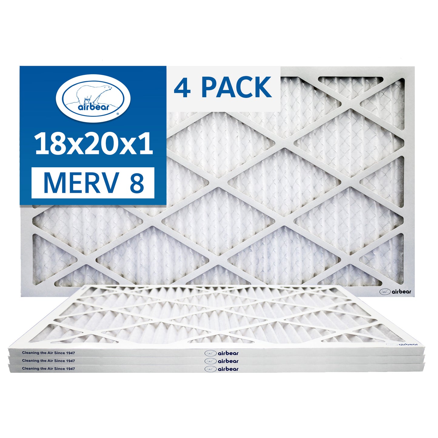 Air Bear 18x20x1 Pleated Air Filter