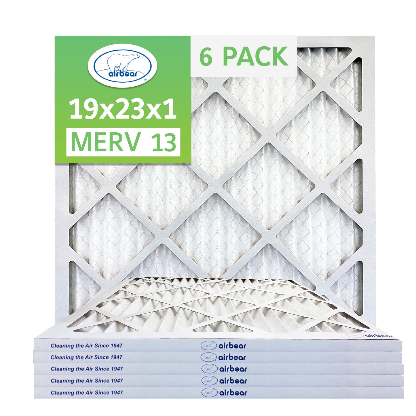 Air Bear 19x23x1 Pleated Air Filter