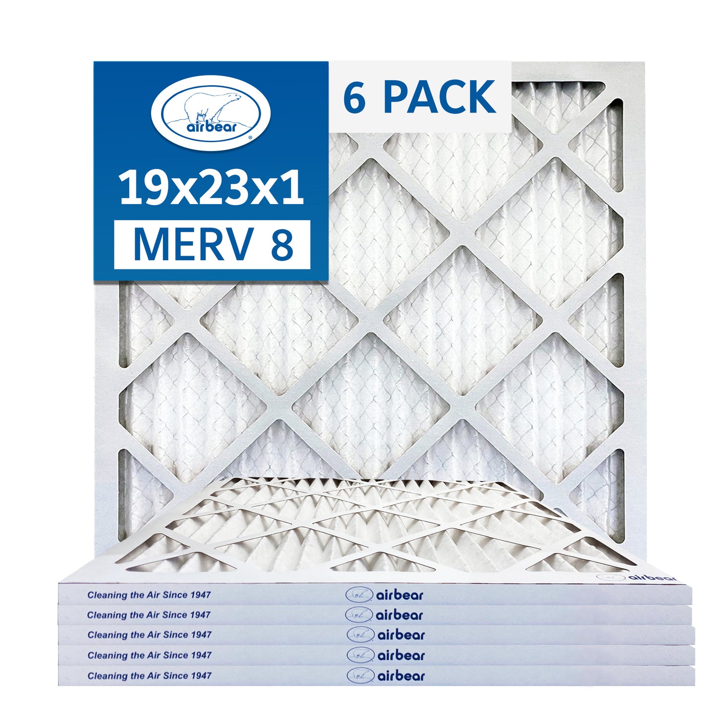 Air Bear 19x23x1 Pleated Air Filter