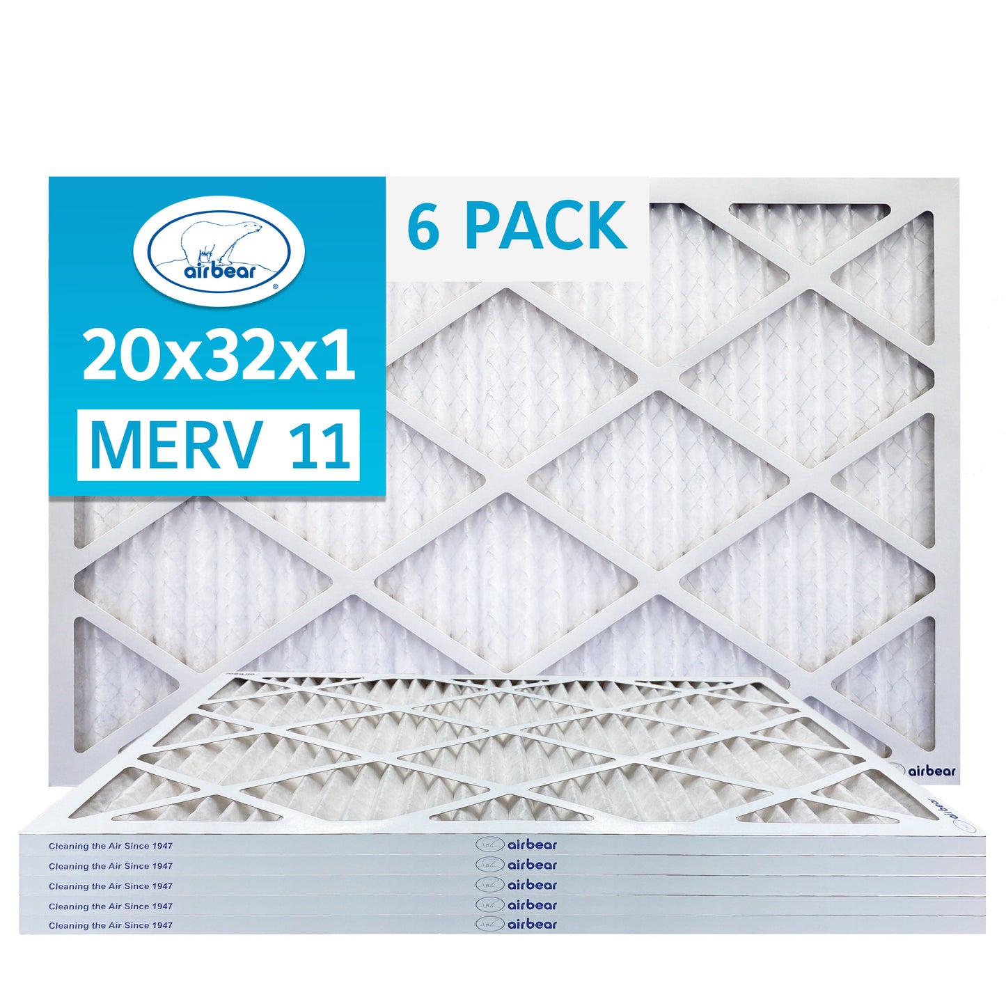 Air Bear 20x32x1 Pleated Air Filter