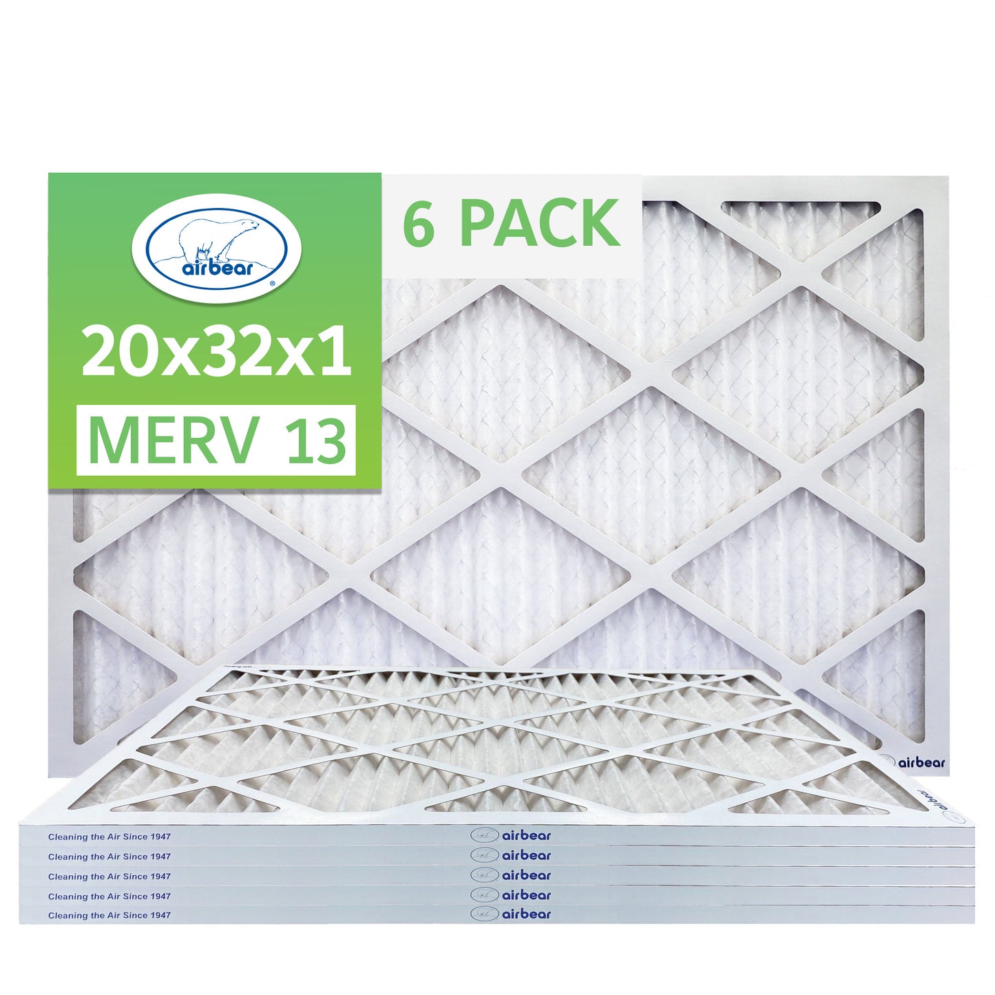 Air Bear 20x32x1 Pleated Air Filter