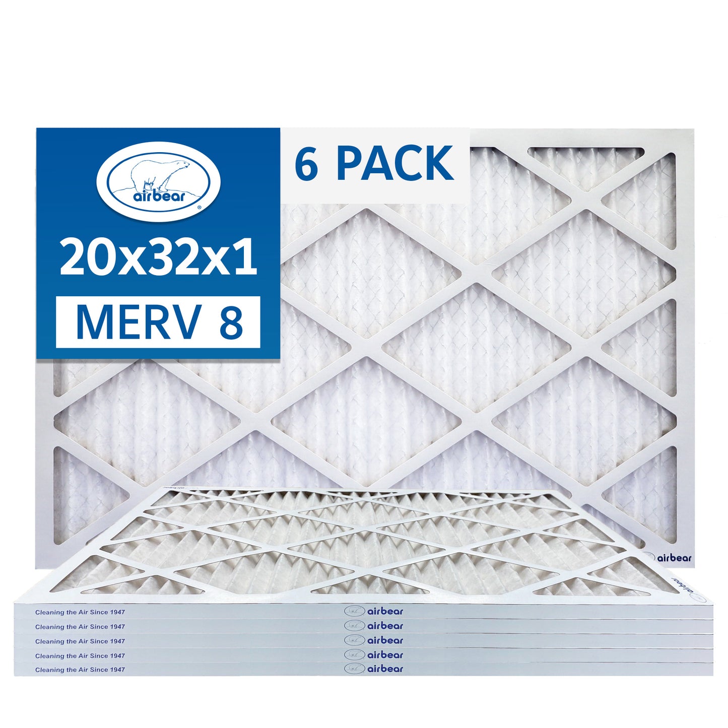 Air Bear 20x32x1 Pleated Air Filter